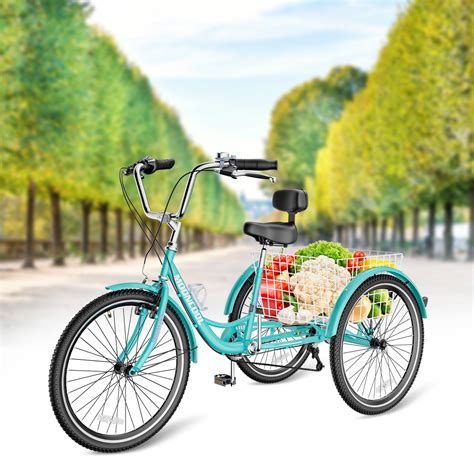 Buy ABORON 24 inch Adult Tricycle, 7 Speed 3 Wheel Bike, Adult Tricycle ...