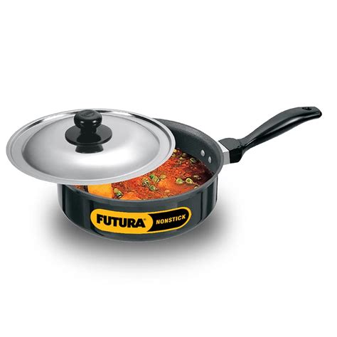 Buy Hawkins Futura Nonstick Curry Pan (Saute Pan) with Stainless Steel ...