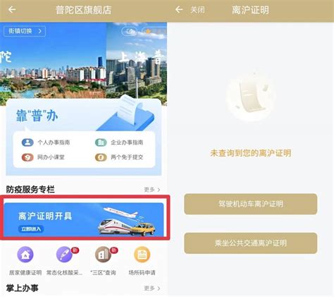 上海基层推出“离沪证明”全程网办服务_申请人_App_勾选并