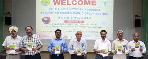 Annual Workshop of Onion & Garlic (AINRPOG) organized at PAU, Ludhiana ...