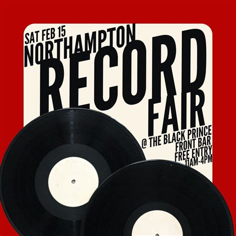 Northampton Record Fair | Sat Feb 15th | The Black Prince, The Black ...