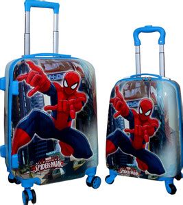 Sky Gold Spider Man Suitcase - Trolley Bag - (16inch)+(20inch) (SKY037 ...