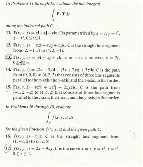Line Integral Problems 的图像结果
