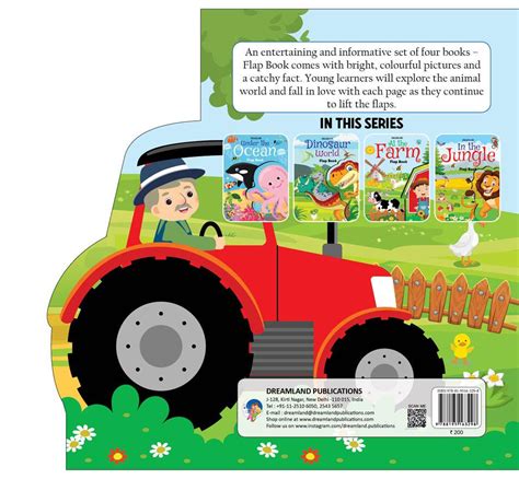 Buy Dreamland Flap Book- At the Farm - An Interactive & Activity Book ...