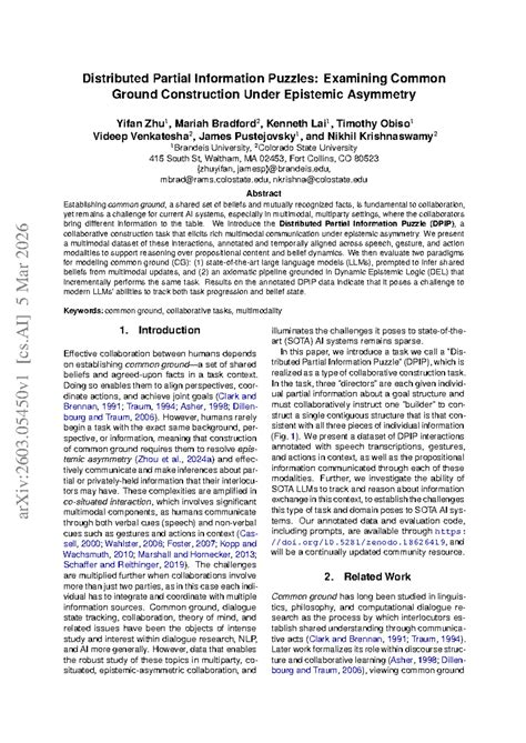 Distributed Partial Information Puzzles: Analyzing Common Ground in AI ...