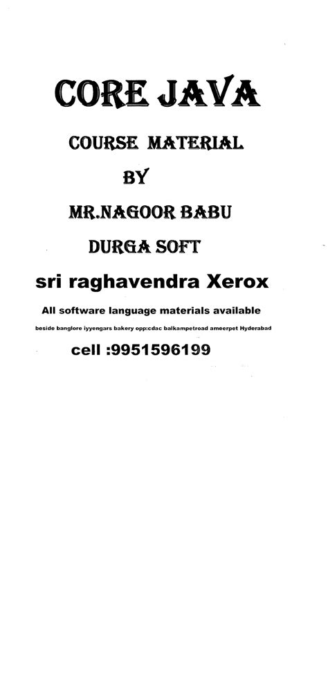 Core Java by Durga 的图像结果
