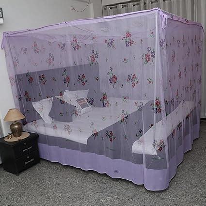Embossed Floral Printed Mosquito Net For King Size Bed| Double Bed ...