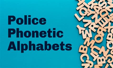 Police Phonetic Alphabet Printable | Printable Alphabet Letters