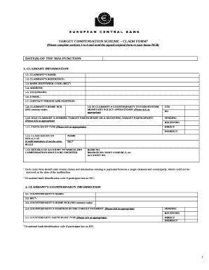 TARGET COMPENSATION SCHEME CLAIM 1 Doc Template | pdfFiller