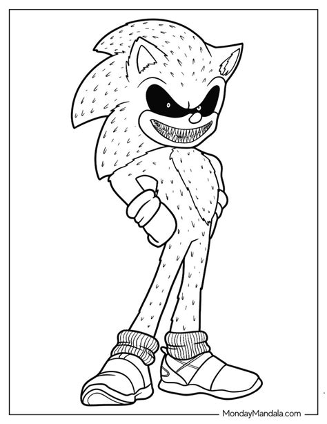 20 Sonic Exe Coloring Pages (Free PDF Printables)