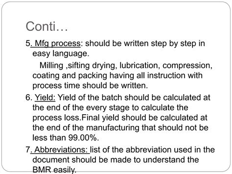 BATCH MANUFACTURING RECORD | PPTX