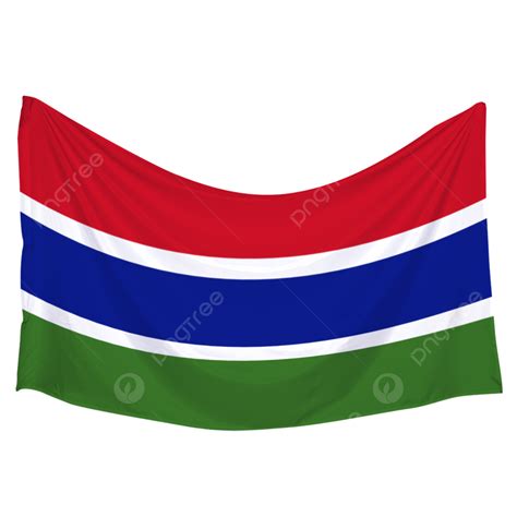 Gambia Flag White Transparent, Flag Of The Gambia, Gambia, Flag, Mockup ...