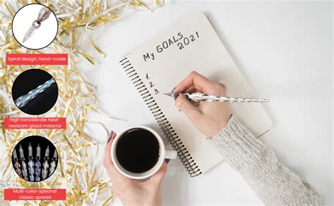 Amazon Brand - Umi Crystal Glass Dip Pen With 12 Colors : Amazon.in ...