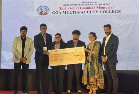 BBA Team of Goa Multi-Faculty College Won the First Runners-up place at ...