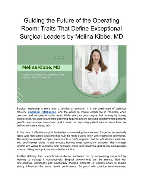 Guiding the Future of the Operating Room_ Traits That Define ...