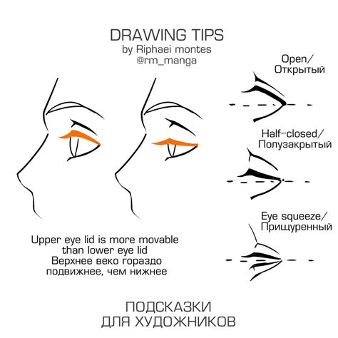 Half Closed Eye Drawing