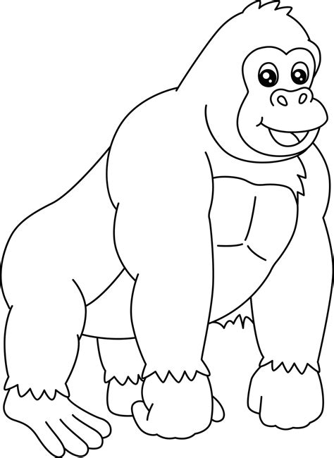 Gorilla Coloring Pages Gorilla Coloring Pages Baby Printable Color ...