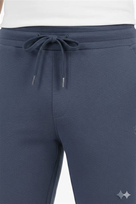 Classic Polo Men's Denim Melange Solid Cotton Slim Fit Trackpant | CR-