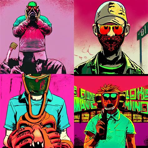 hotline miami richard | Stable Diffusion