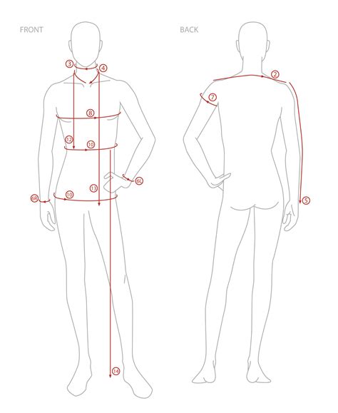 Tailoring Measurements Chart
