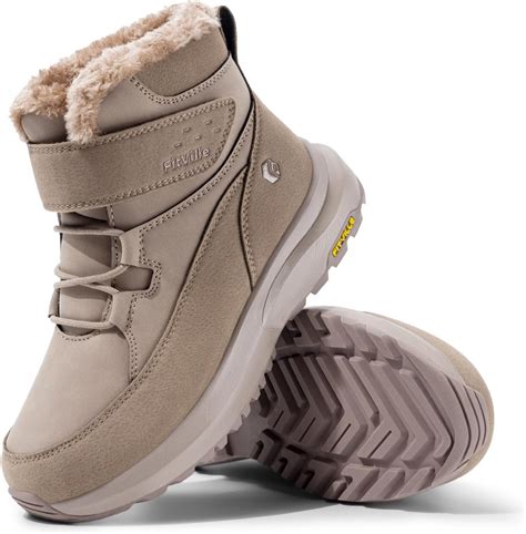 Amazon.com | FitVille Womens Extra Wide Snow Boots Fur Lined Boots for ...