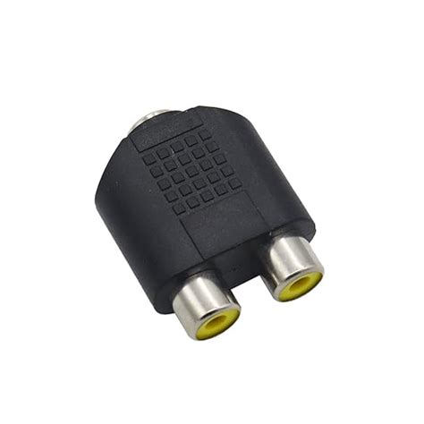 Electronic Spices 3.5mm Female to 2 RCA female dual splitter interface ...