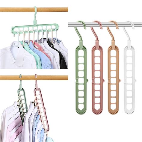 FIFATA Magic Space Saving Clothes Hangers Multifunctional Smart Closet ...