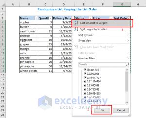 How to Random Sort in Excel 的图像结果