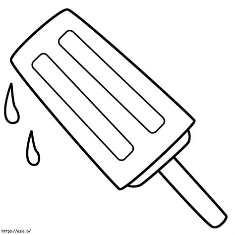 Popsicle To Color coloring page