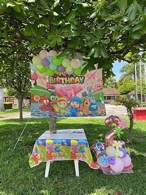 Buy Cartoon Pocoyo Backdrop 5x7ft - Cute Pocoyo Birthday Party Supplies ...