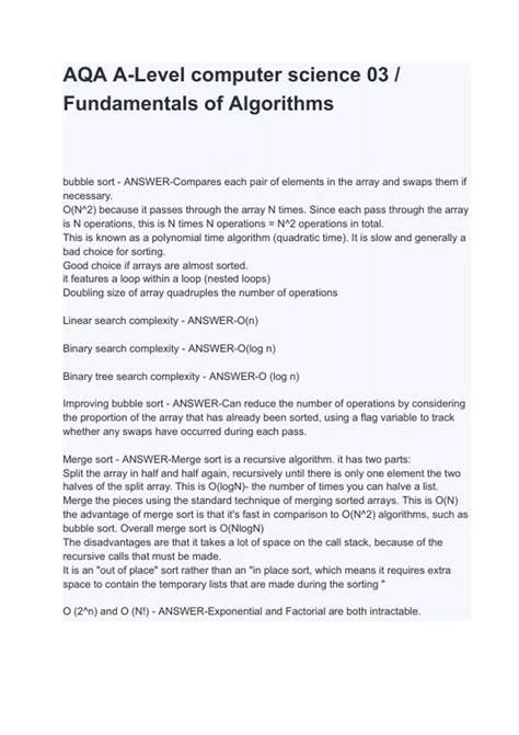 Computer Science a Level AQA 的图像结果