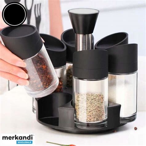 PR-1010 Spice Jars with Spice Rack - With Adjustable Spreaders ...