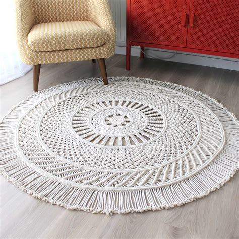 Round Macrame Mat Pattern 的图像结果
