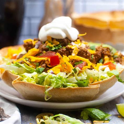 What Goes In A Taco Salad Bowl at Hayley Chipper blog