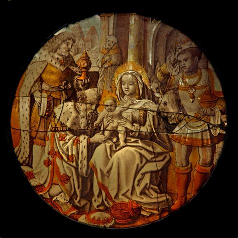 Capilla lateral de la ventana Gi que representa la Adoración de los Magos