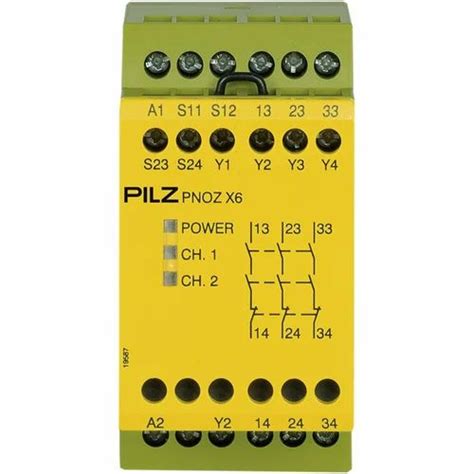 Safety Relays - PNOZ X6 24VAC 24VDC 3n/o Service Provider from Vadodara