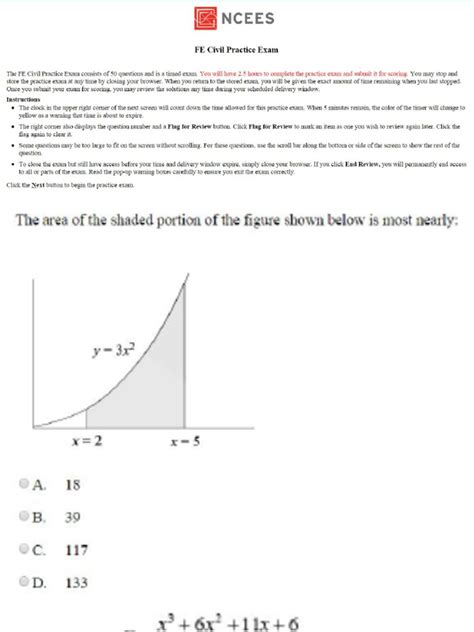 Image result for Fe Civil Exam Sample Questions