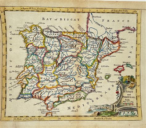 Thomas Jefferys – Map of the Kingdoms of Spain and Port | Auktion