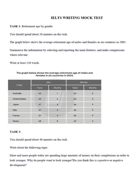 Image result for Mock Test Free Writing