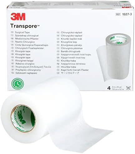 Transpore Medical Tape Clear Plastic - 3 in. x 10 yards - Box of 4 ...