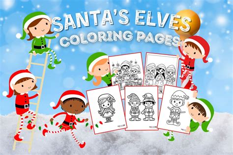 Santa's Elves Coloring Page