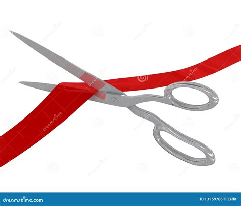 Scissors cut the ribbon stock photo. Image of clips, event - 13159706