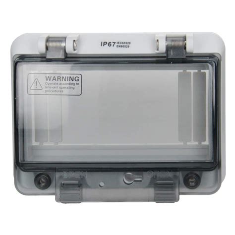 Buy Heyiarbeit 6 Way Distribution Protection Box, IP67 ABS Transparent ...