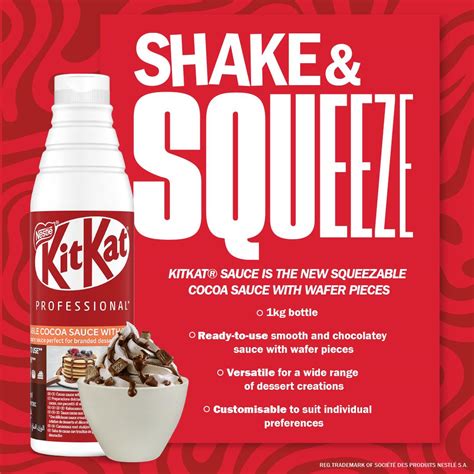 Nestlé KitKat Chocolate Sauce With Wafer Pieces 1kg