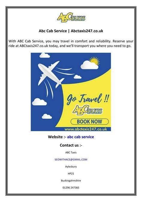 PPT - Abc Cab Service Abctaxis247.co.uk PowerPoint Presentation, free download - ID:13019242