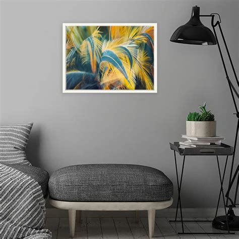 VERRE ART White Floater Framed Canvas - Wall Decor for Living Room ...