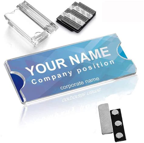 Buy Magnetic Name Tags Kit, Magnetic Badge Holders w/ 3 Strong ...