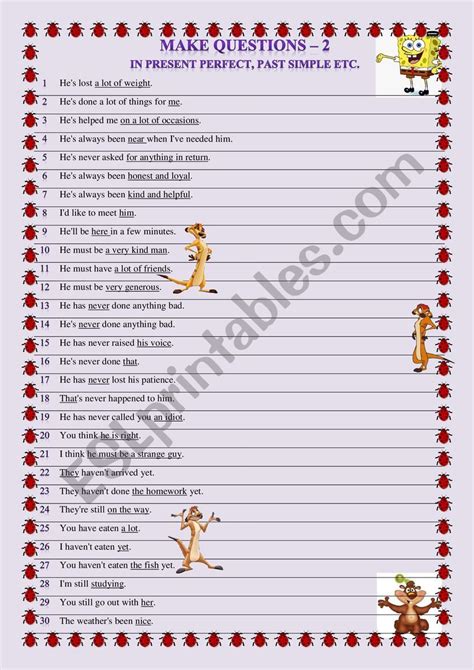 Question Formation Exercises 的图像结果