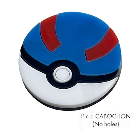Cabochon Great ball Pokemon deluxe laser cut – Craftjam