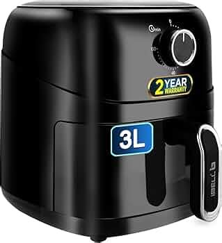 iBELL AF300MN Air Fryer 3L, Advanced Timer, 10 Cooking Presets, 1300W ...
